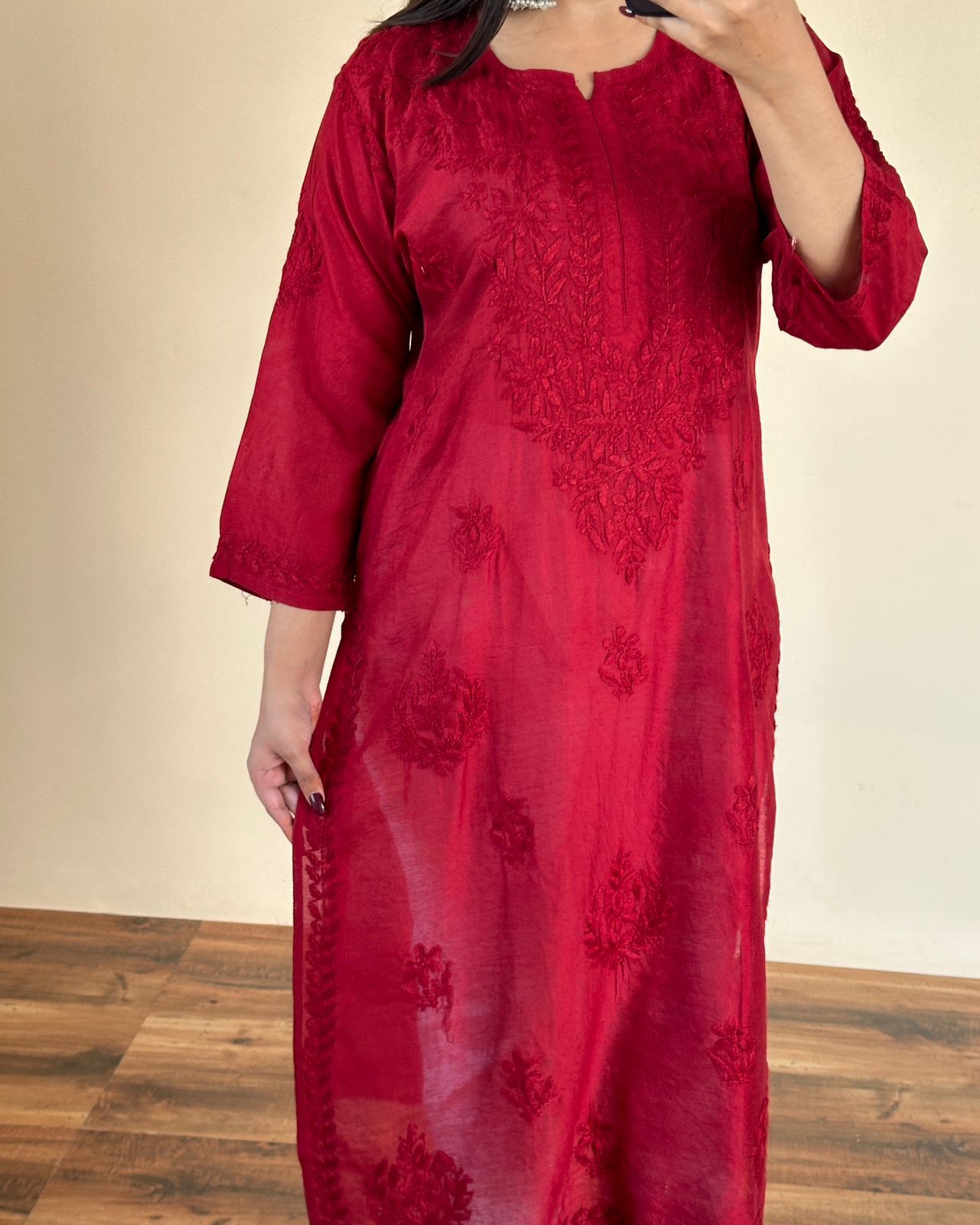 Hand-Embroidered Chikankari 2 piece