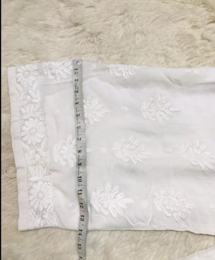 HAND EMBROIDERED CHIKANKARI PALAZO