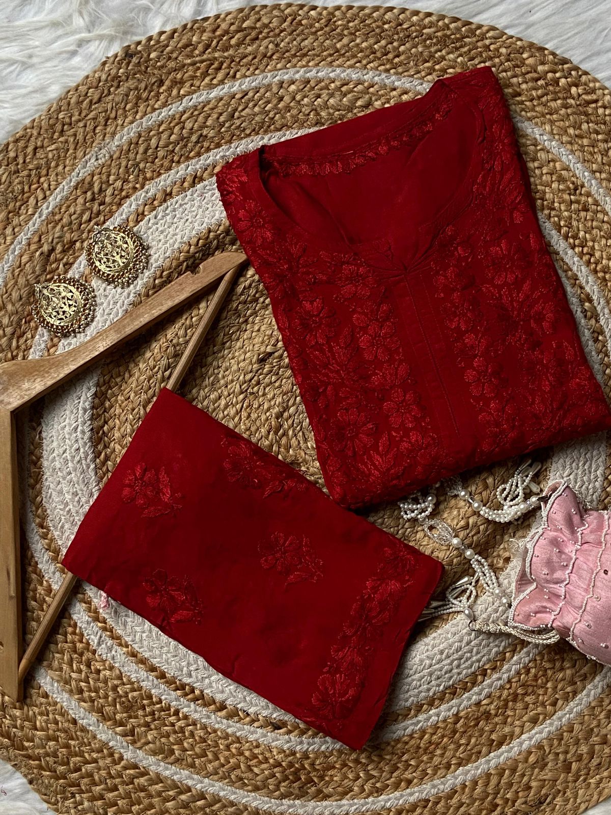 2 PIECE HAND EMBROIDERED SUIT