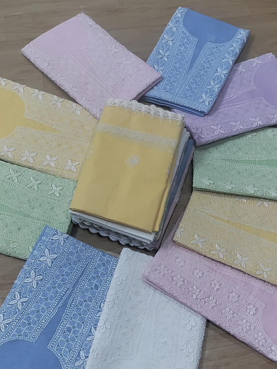 UNSTITCHED 2 PIECE HAND EMBRIODERED