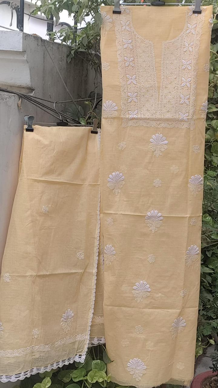 UNSTITCHED 2 PIECE HAND EMBRIODERED