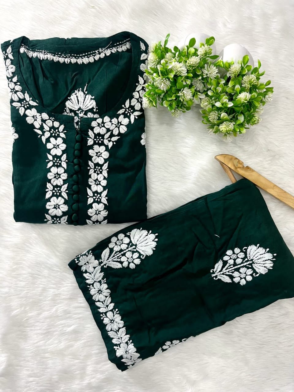 2 PIECE HAND EMBROIDERED SUIT