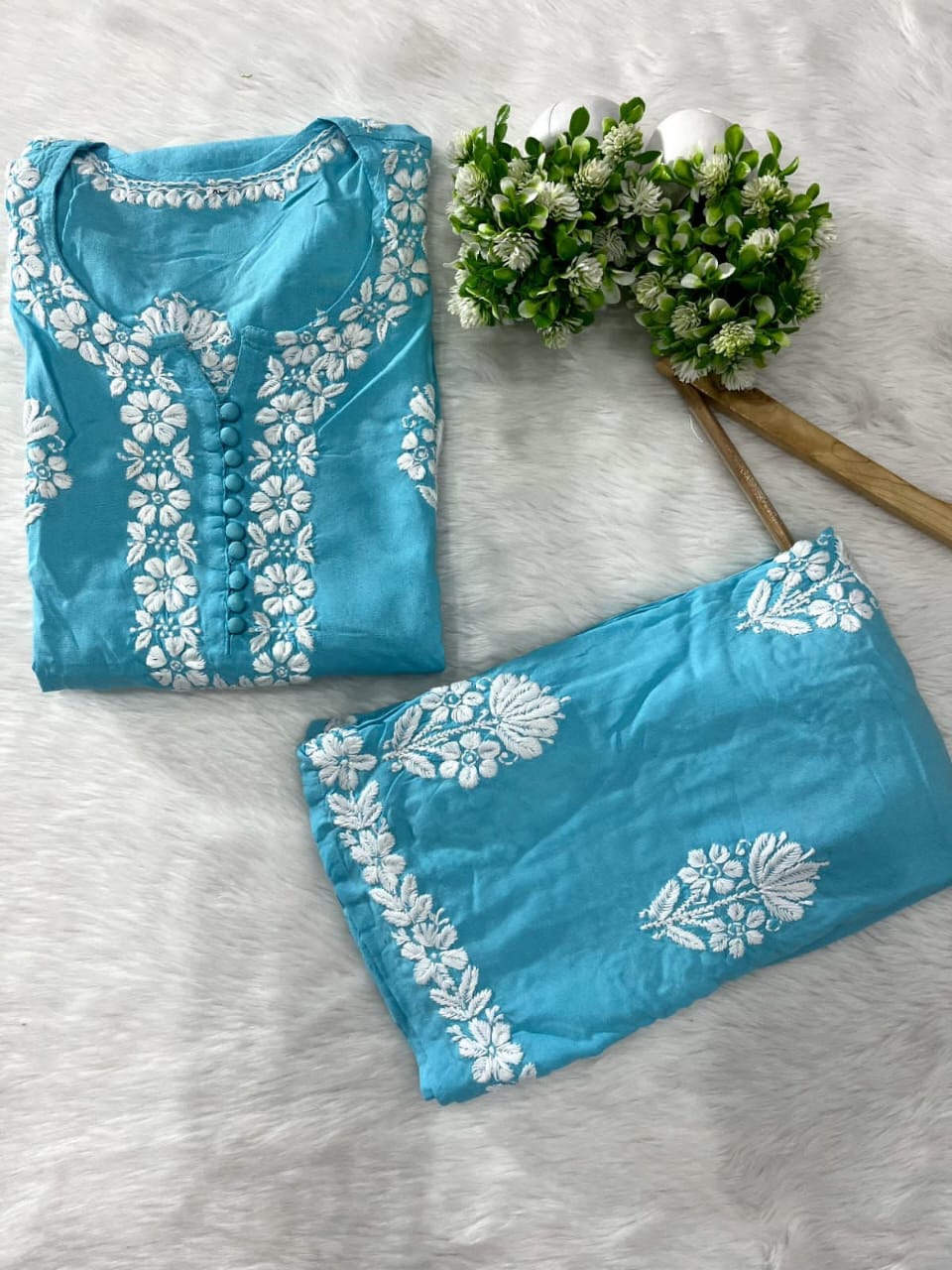 2 PIECE HAND EMBROIDERED SUIT