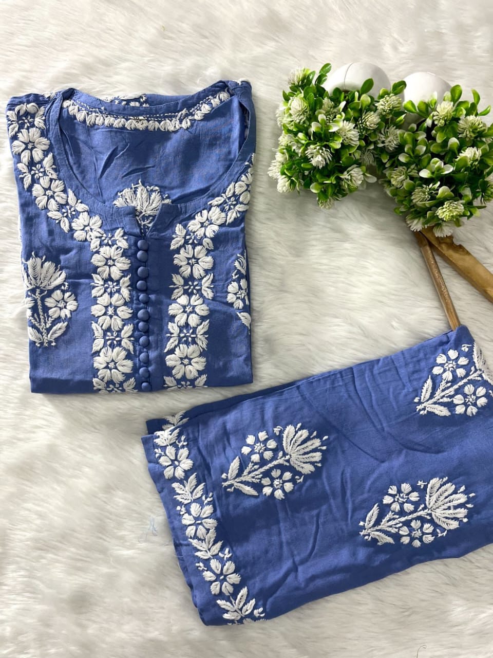 2 PIECE HAND EMBROIDERED SUIT