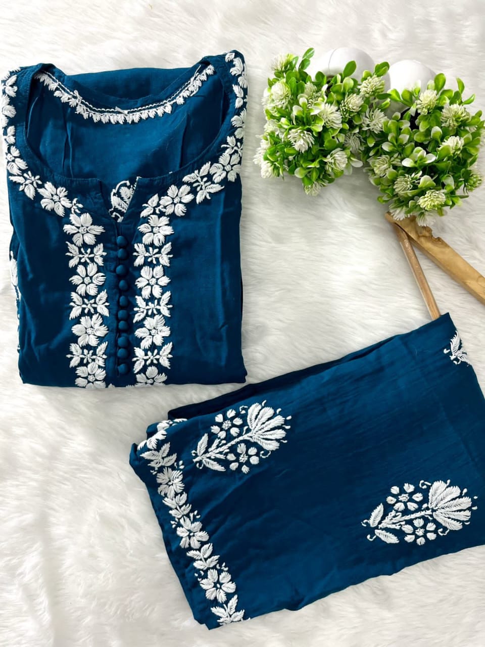 2 PIECE HAND EMBROIDERED SUIT