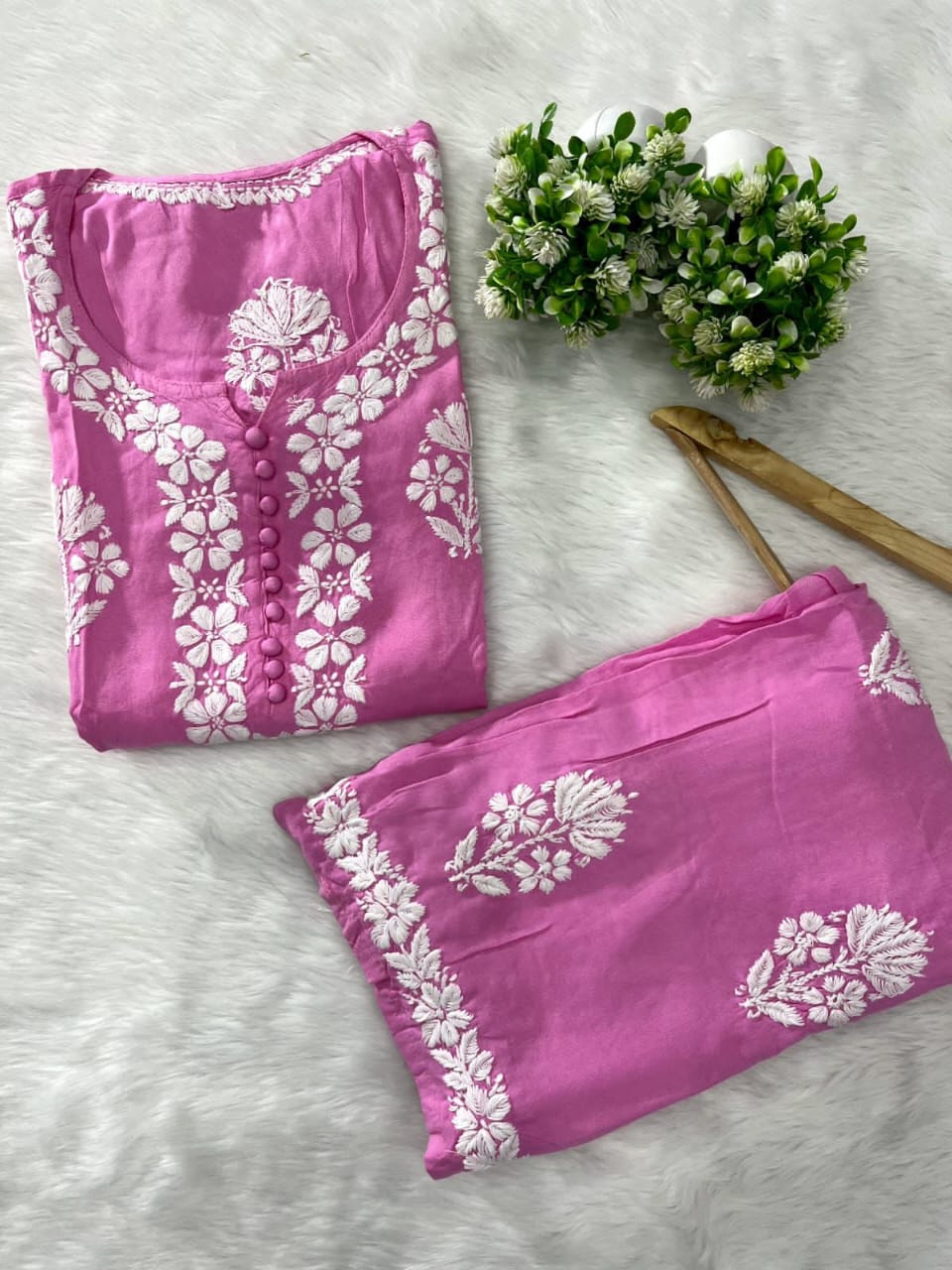 2 PIECE HAND EMBROIDERED SUIT