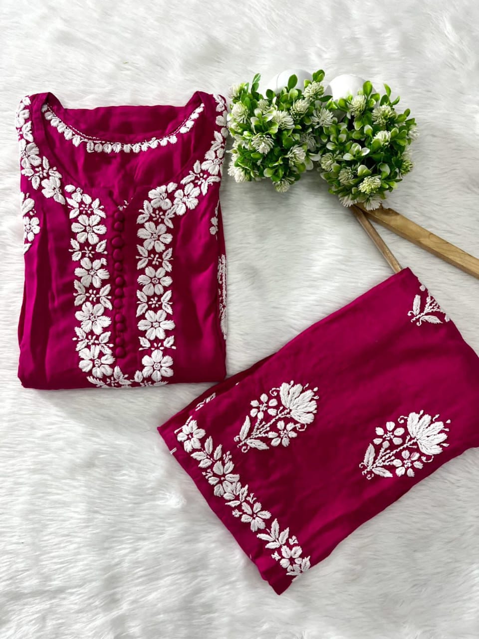 2 PIECE HAND EMBROIDERED SUIT