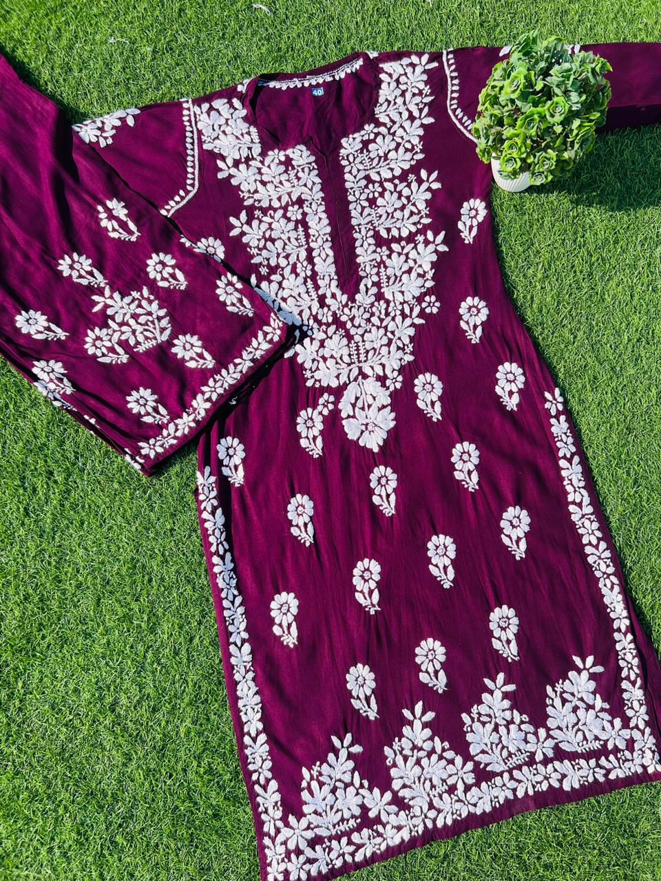 2 PIECE HAND EMBROIDERED SUIT