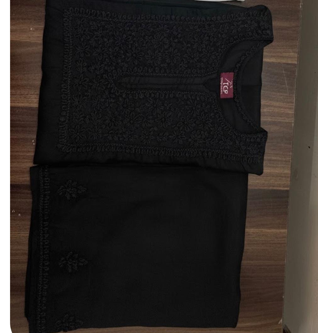 HANDMADE Winter LINEN JET BLACK 3 PIECE SET