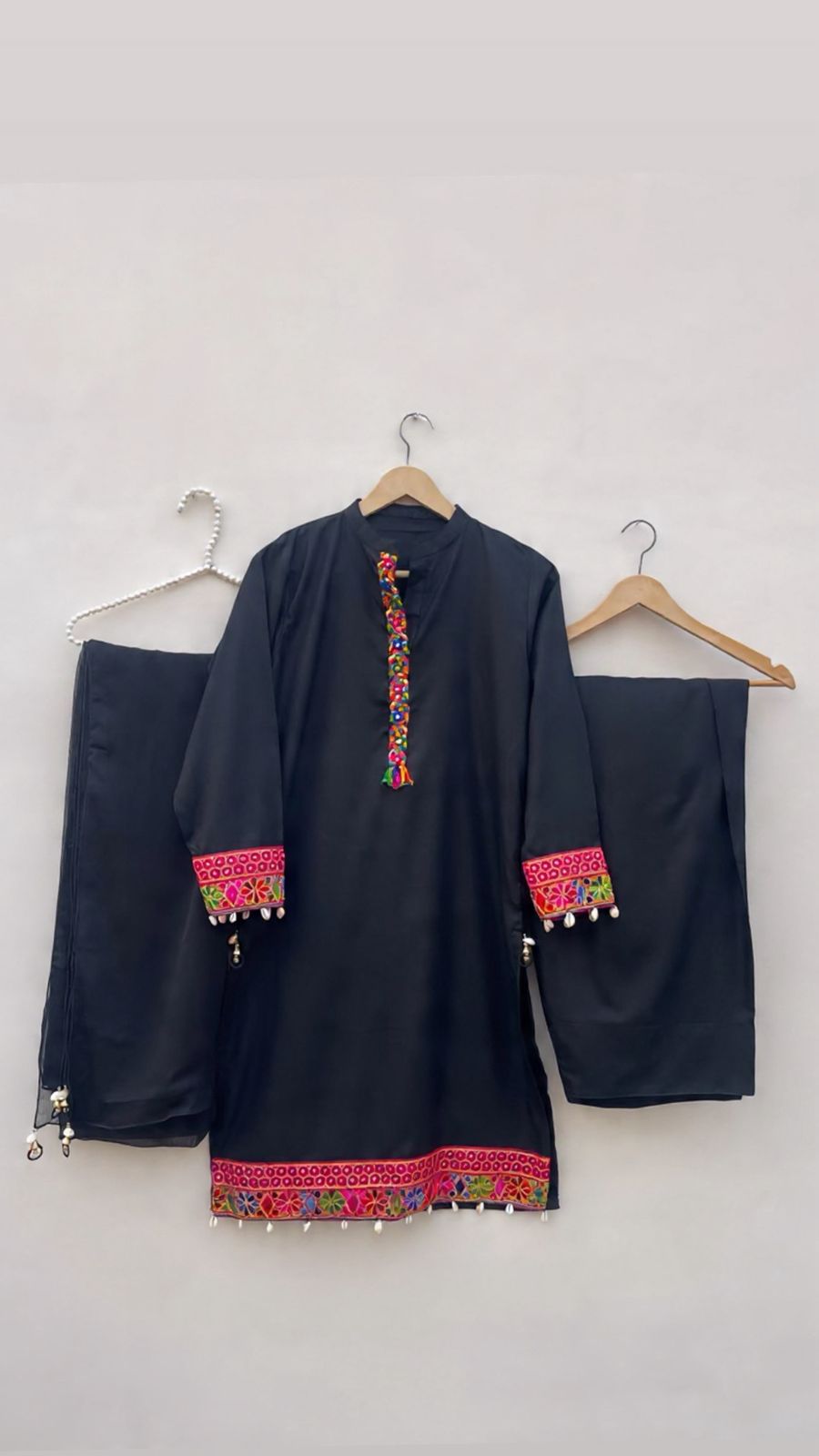 Afghani Suits With Farshi Shalwar – 3 Piece