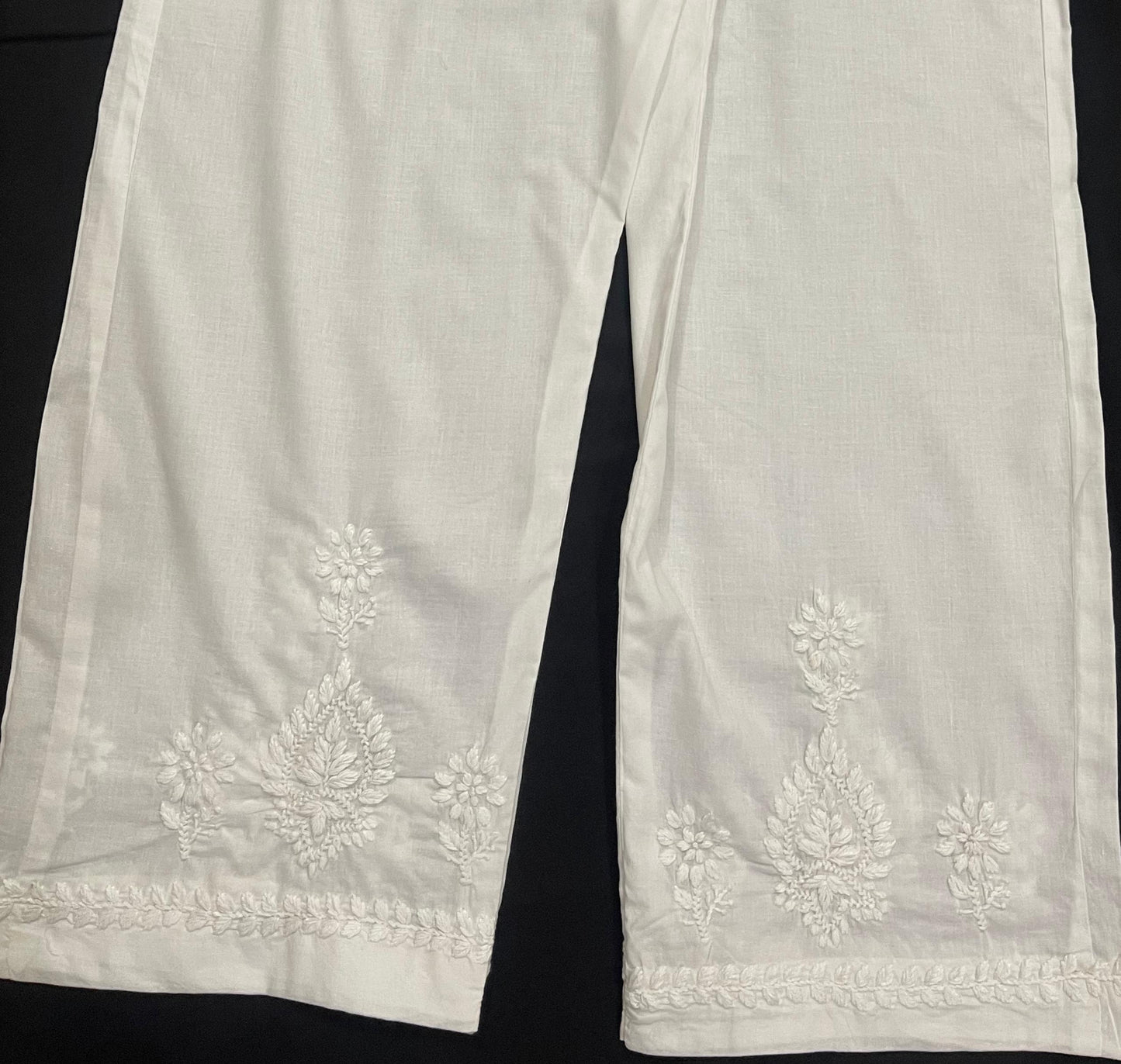 Powder Blue Cotton Set Hand-Embroidered 2 Piece