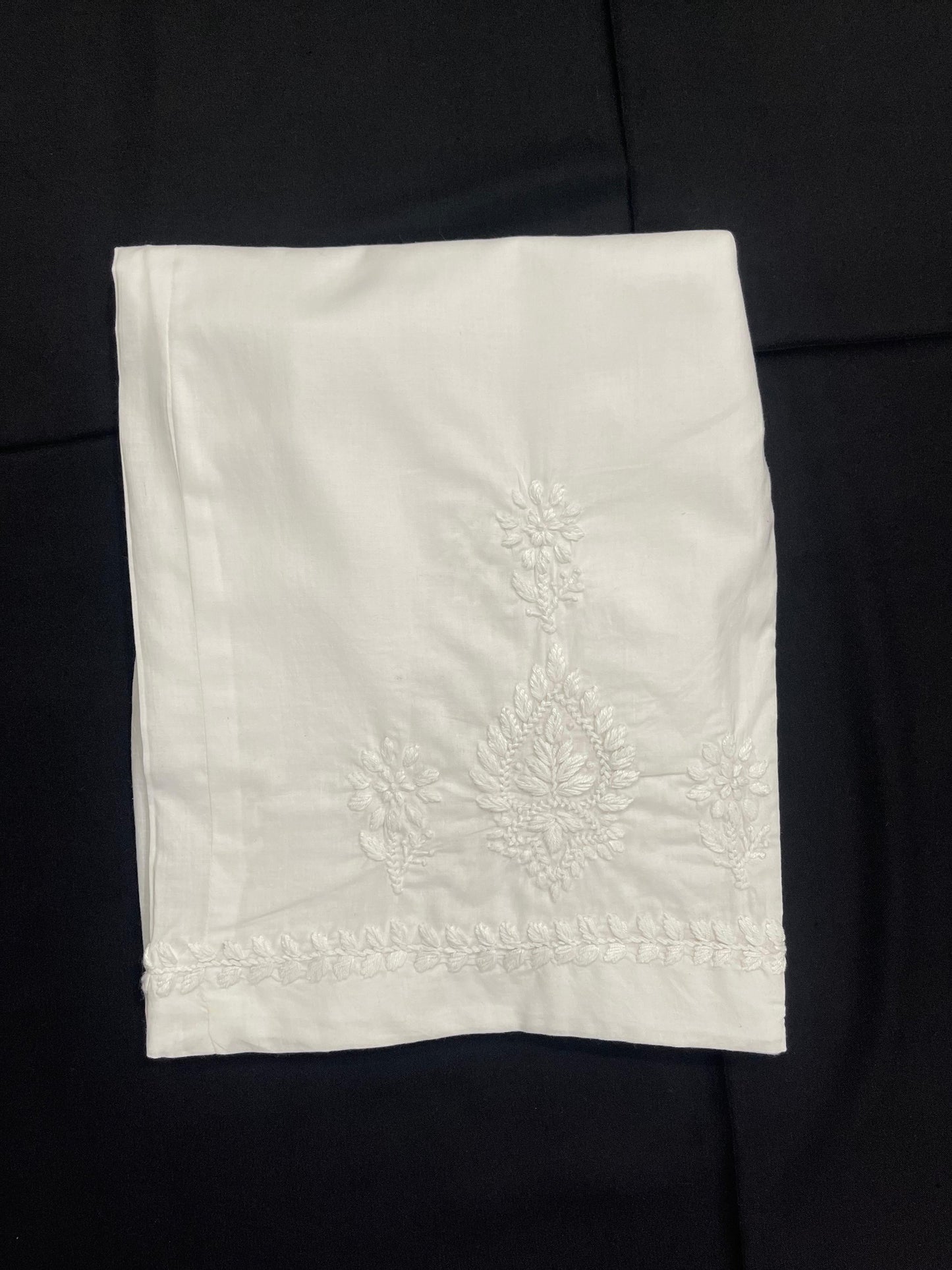 Powder Blue Cotton Set Hand-Embroidered 2 Piece