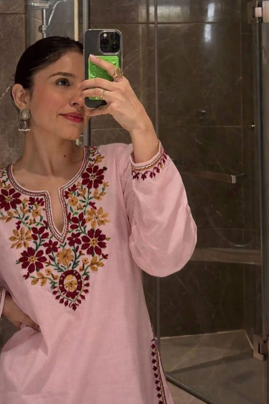 KASHMIRI HAND EMBROIDERED 3 PIECE