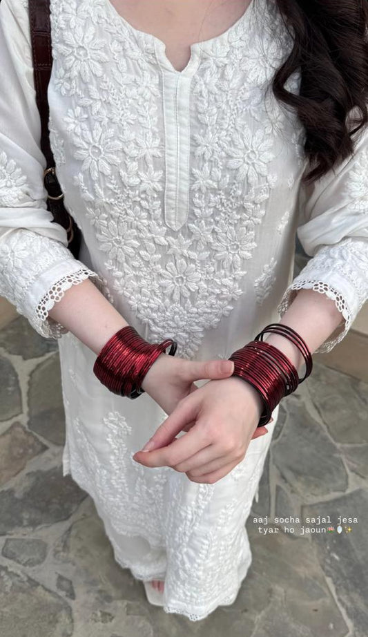 Heavy Embroidered ChickenQari Set