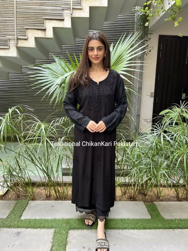 Premium Lawn Hand Embroidered ChickenQari kurties