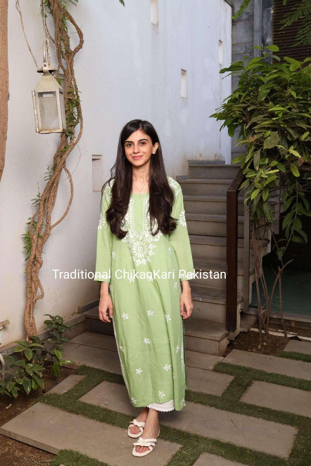 Premium Lawn Hand Embroidered ChickenQari kurties