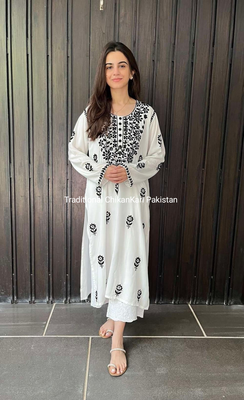 Premium Lawn Hand Embroidered ChickenQari kurties