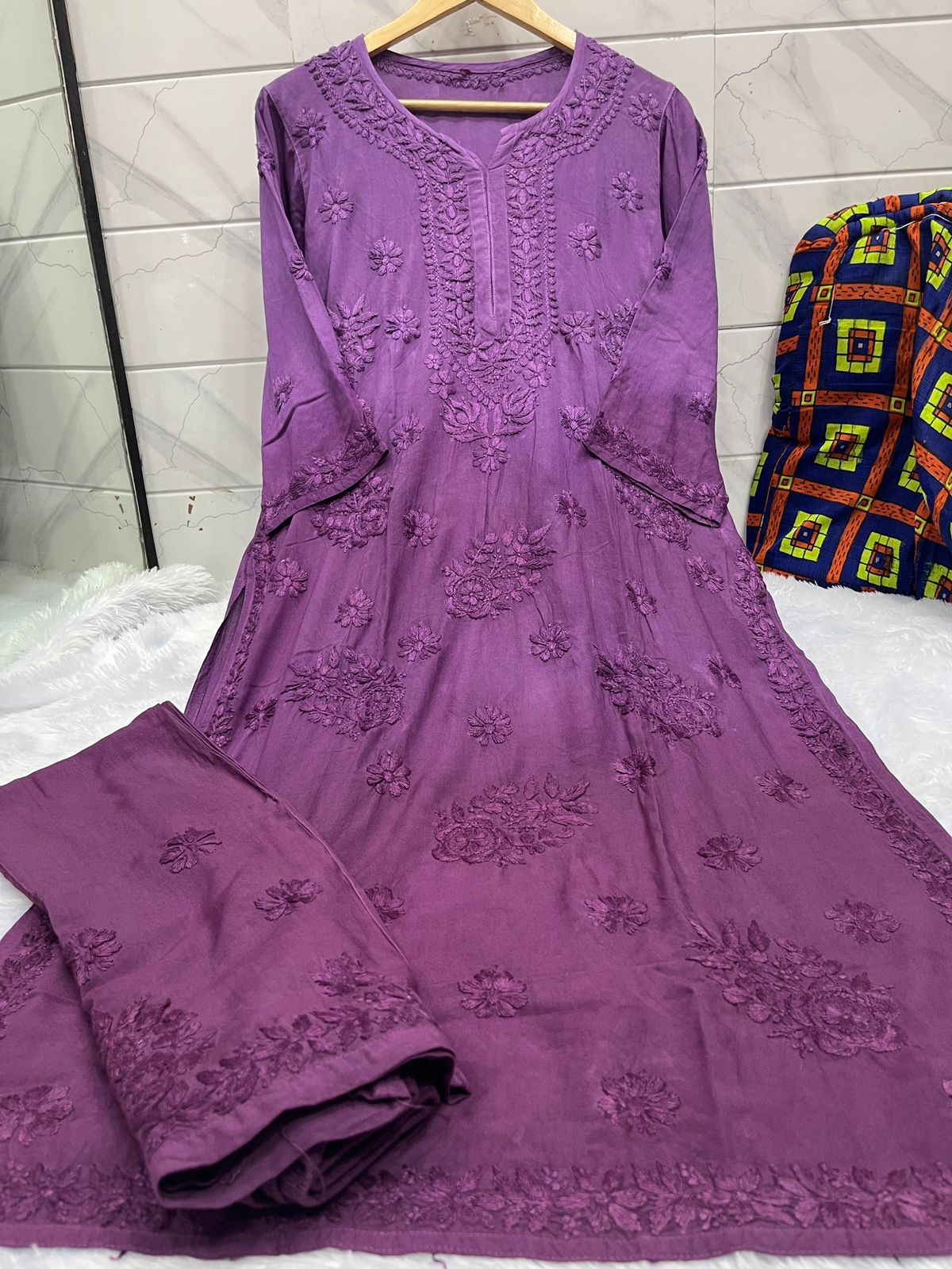 2 TONE LINEN SHIRT AND PALAZO SETS