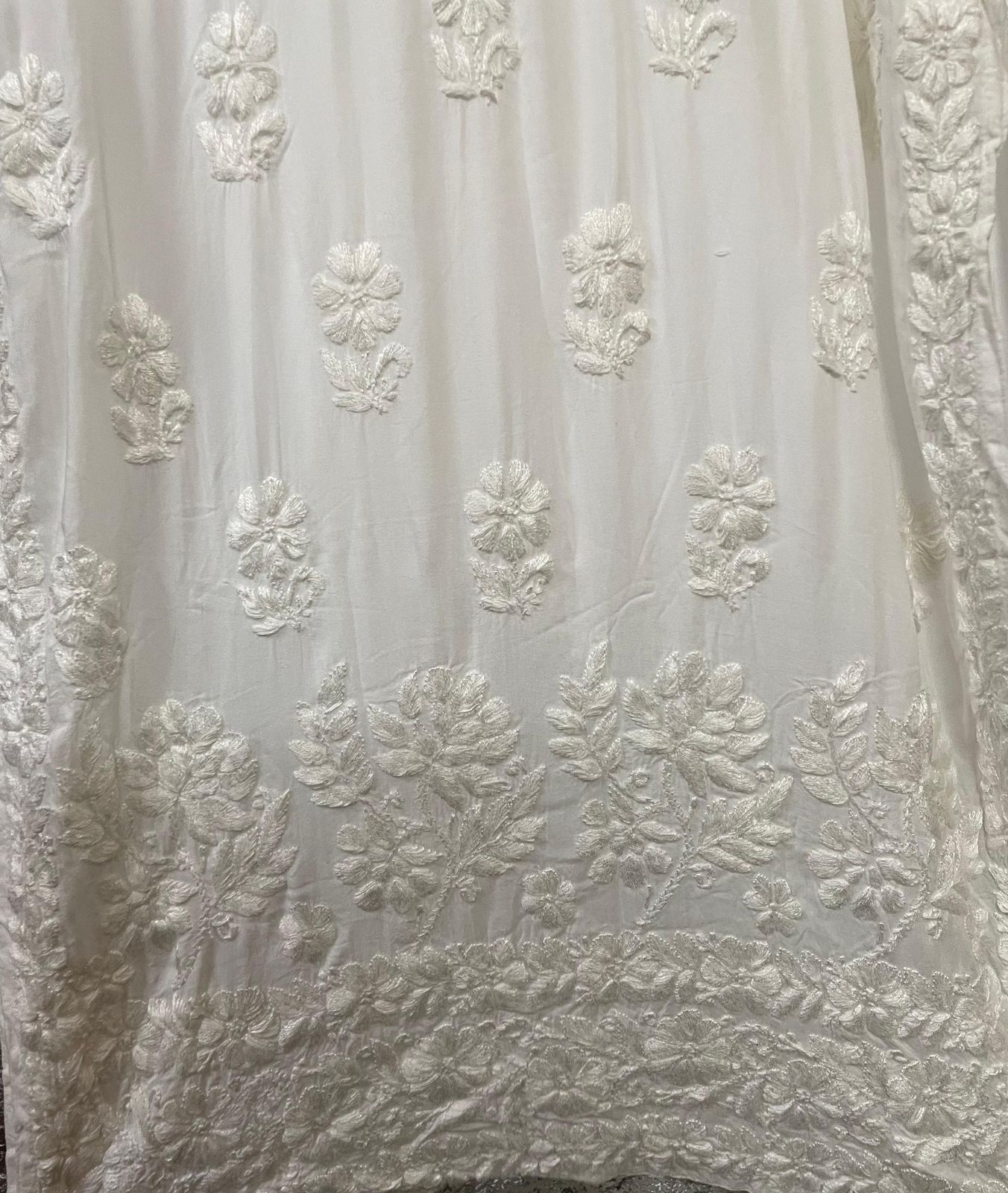 LUXURIOUS WHITE KURTA AND PALAZO SET