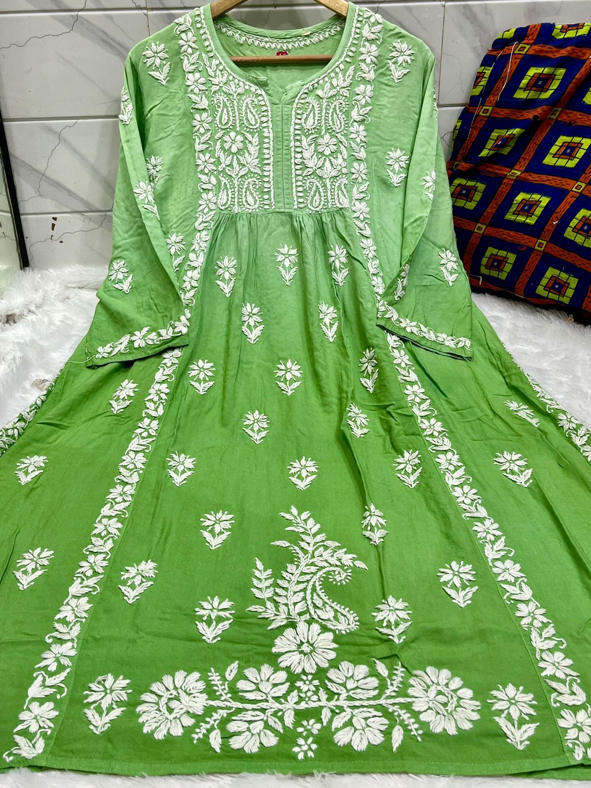 CHIKANKARI LONG FROCKS