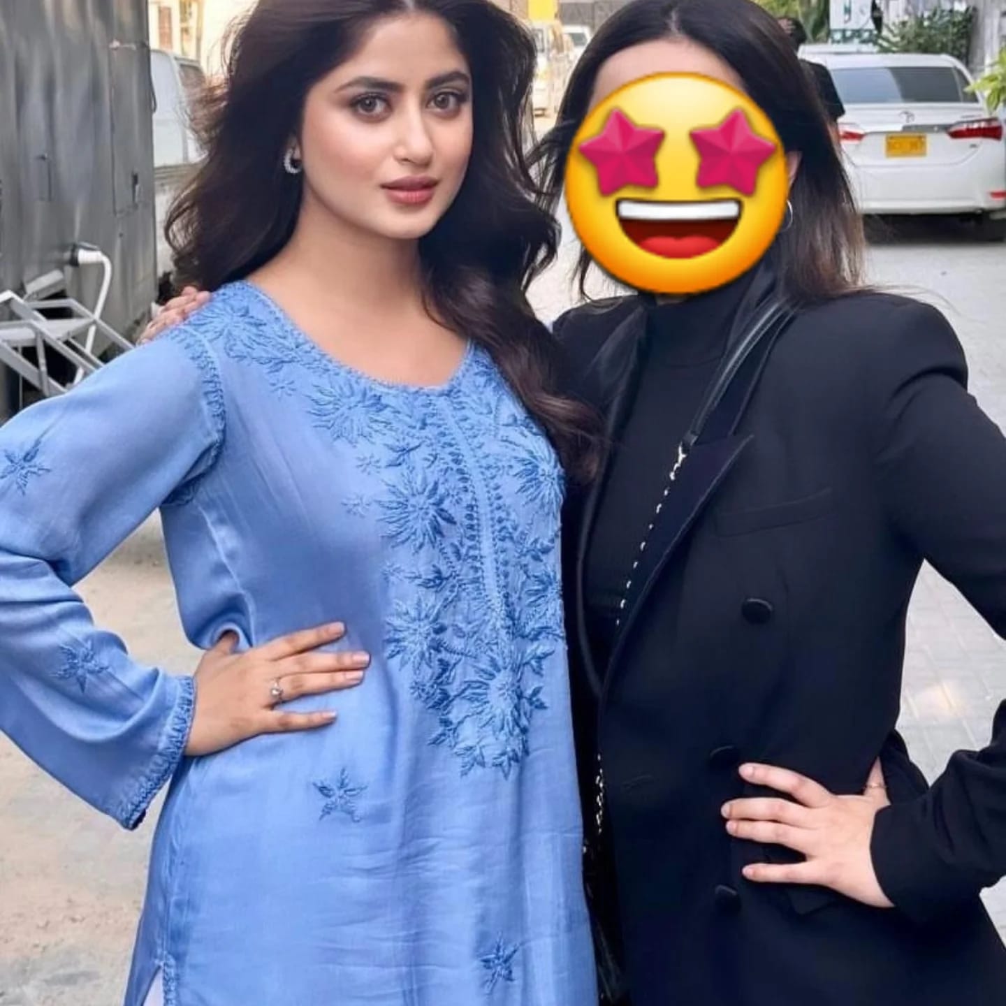 SAJAL ALY HAND EMBRIODERED CHIKANKARI KURTI