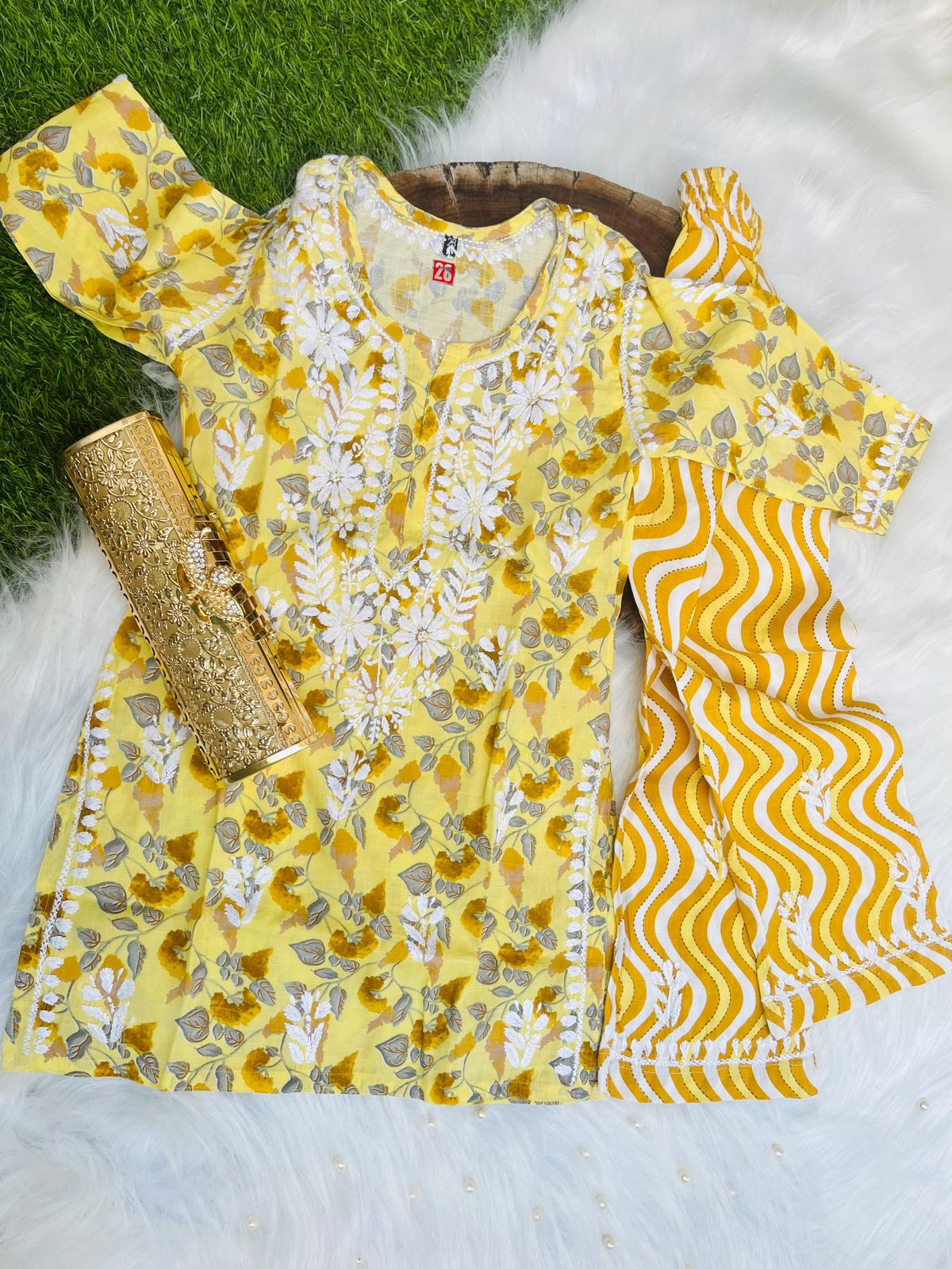 KID 2 PIECE HND EMBRIODERED SET