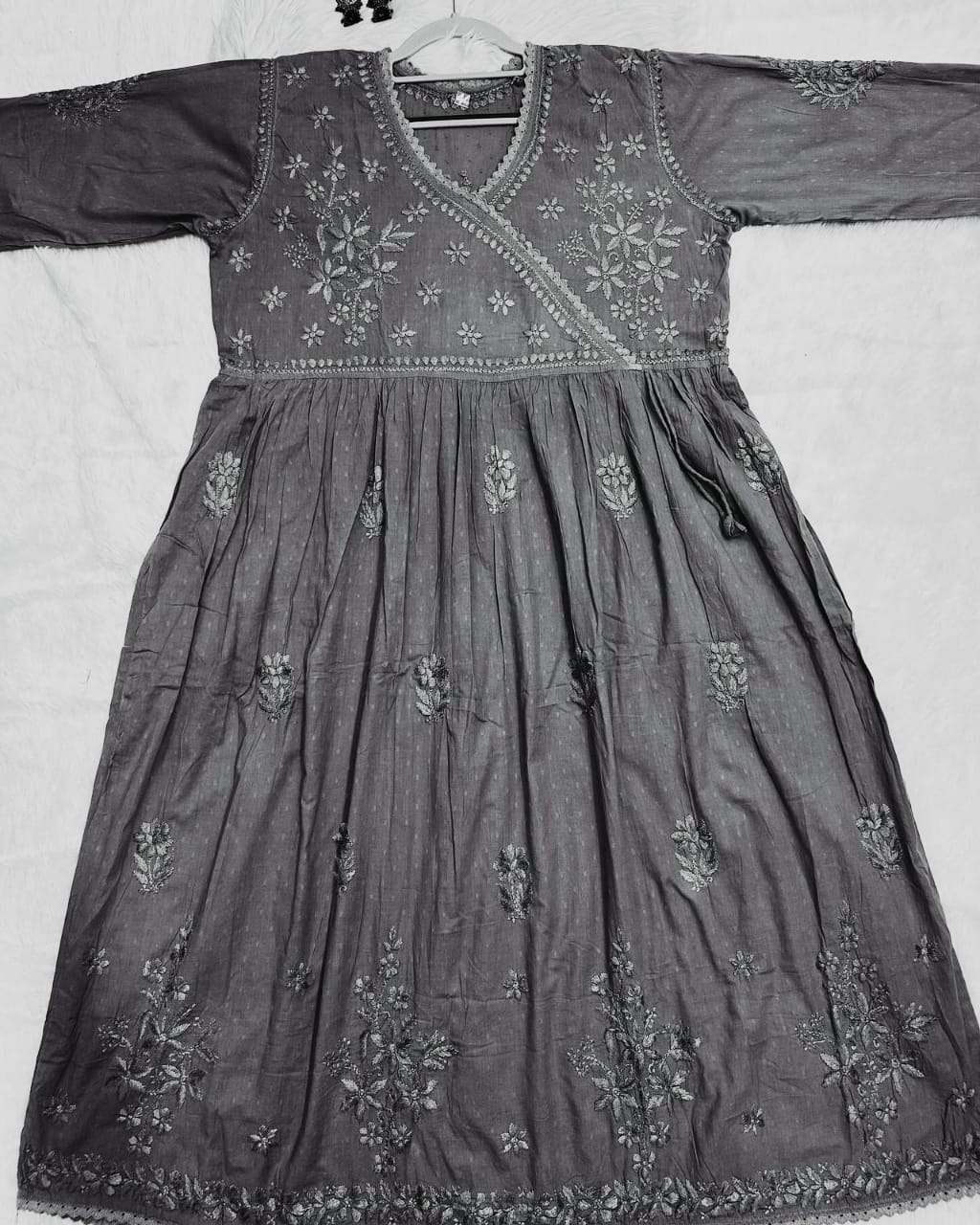 CHIKANKARI LONG FROCKS