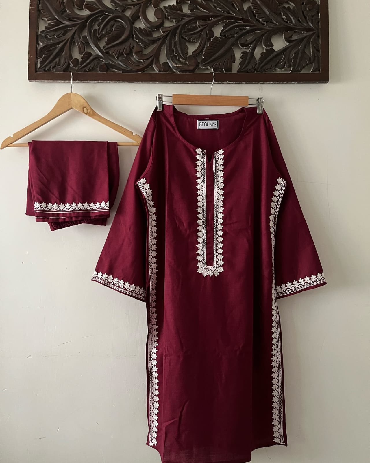 SHARJEENA'S HAND EMBROIDERED CO-ORD SET