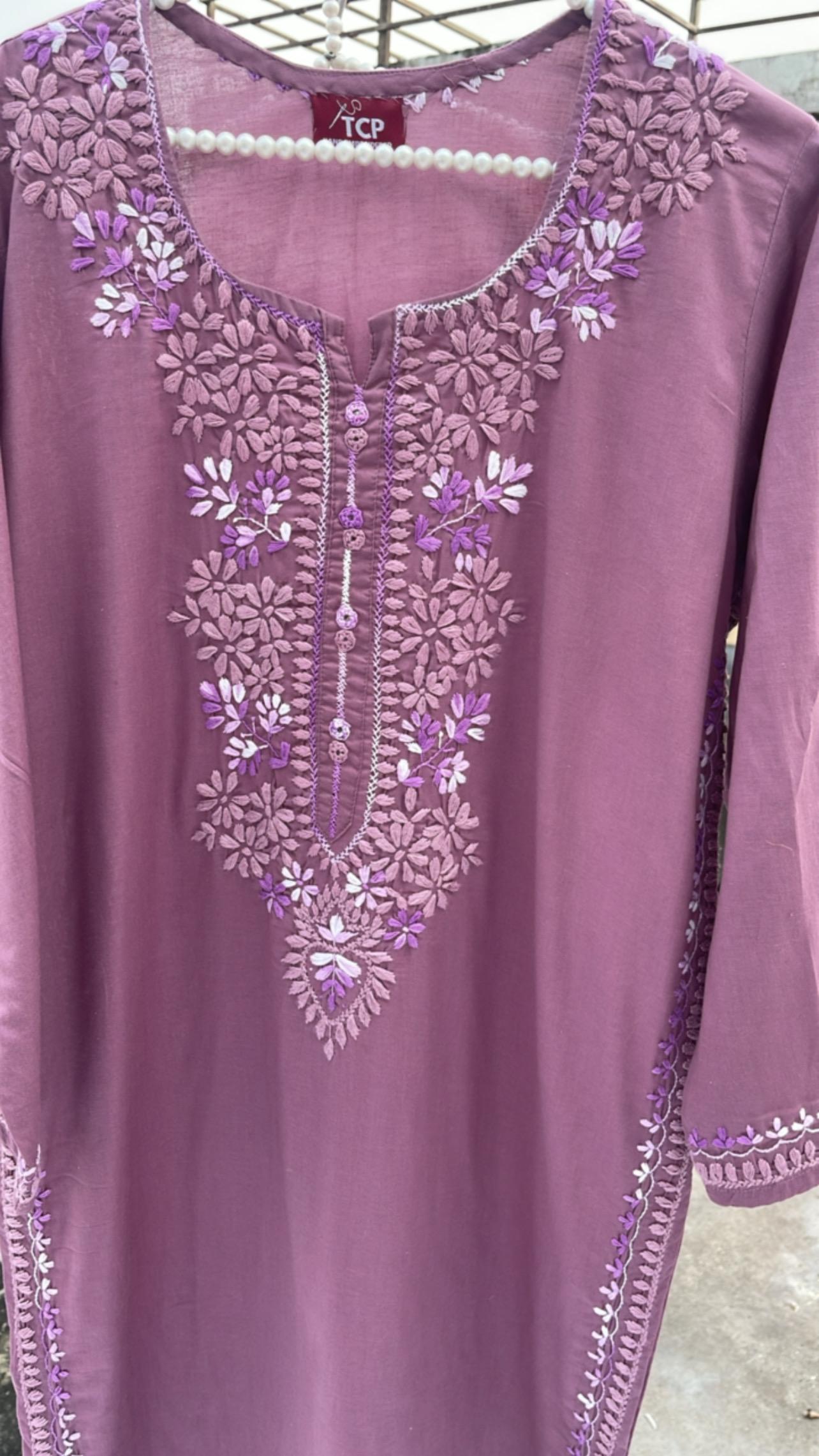 Hand Embroidered  Suit with Mirrorwork