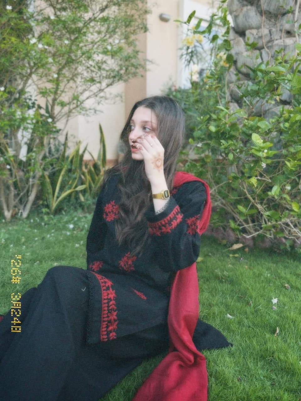 Black Shalwar Suit Handmade 3pc