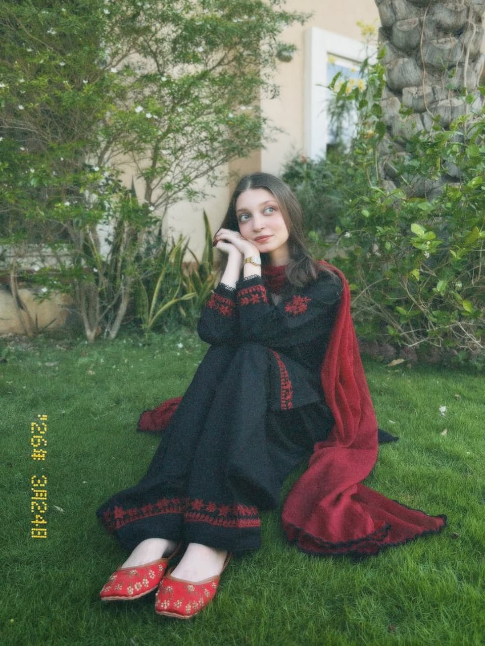 Black Shalwar Suit Handmade 3pc