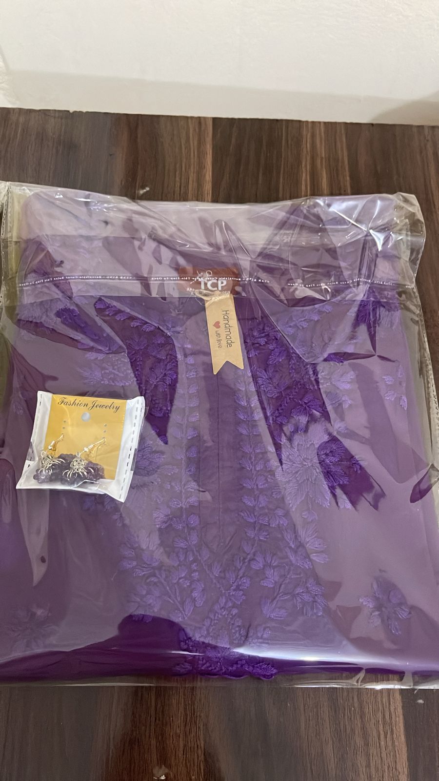 Beautiful Royal Plum Embroidered Shirt