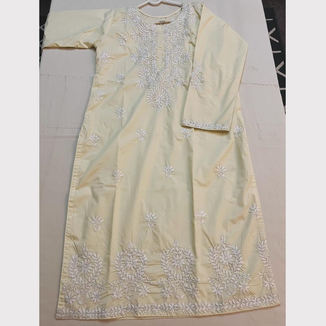 HAND EMBRIODRED COTTON KURTAS