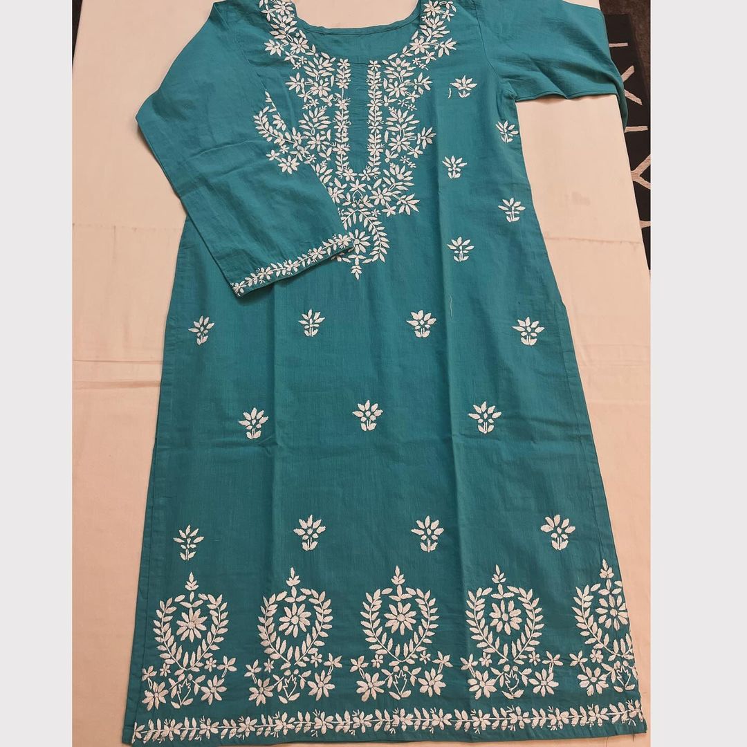 HAND EMBRIODRED COTTON KURTAS