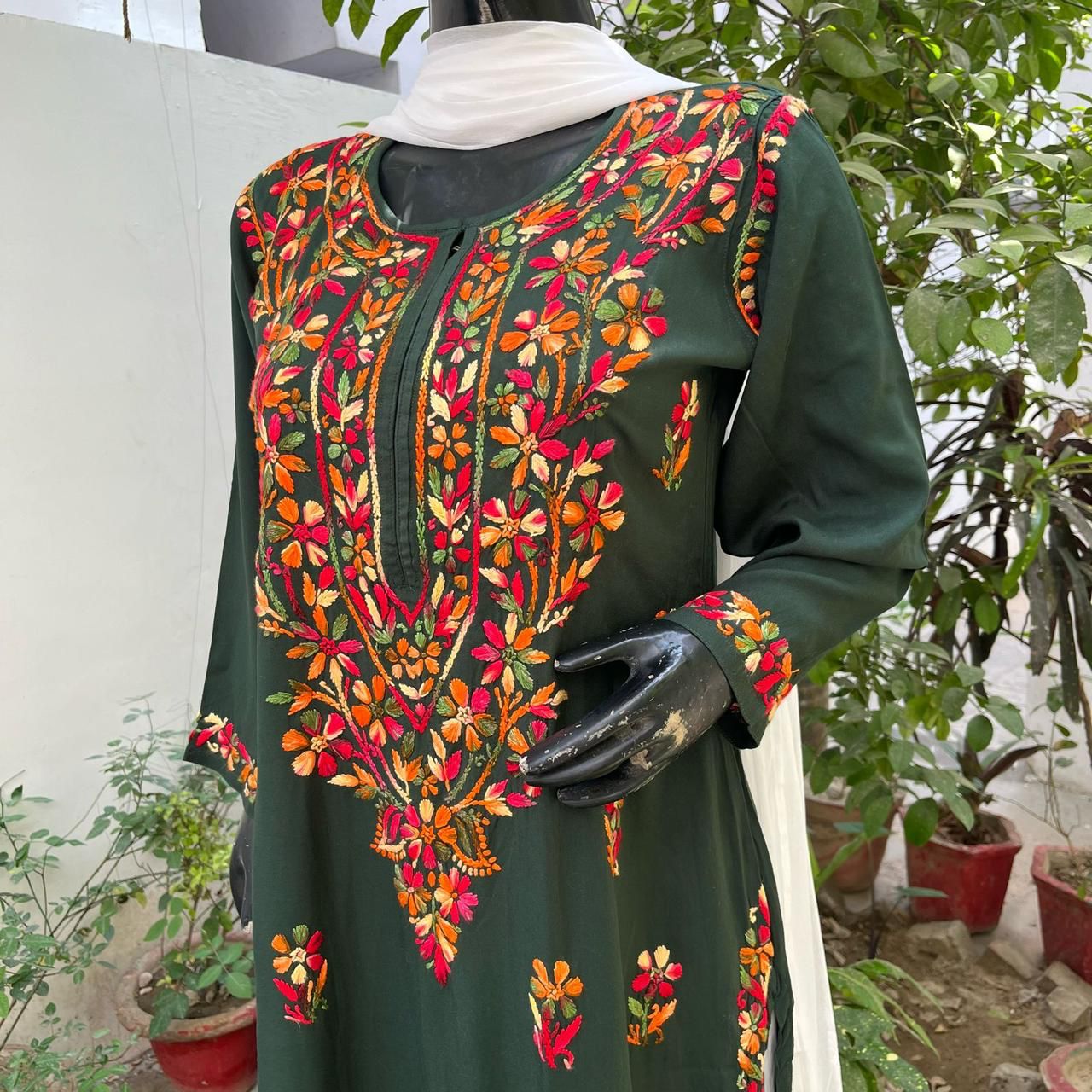 MULTICOLOURED COTTON KURTA