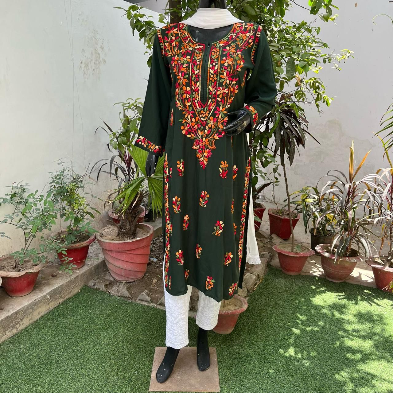 MULTICOLOURED COTTON KURTA