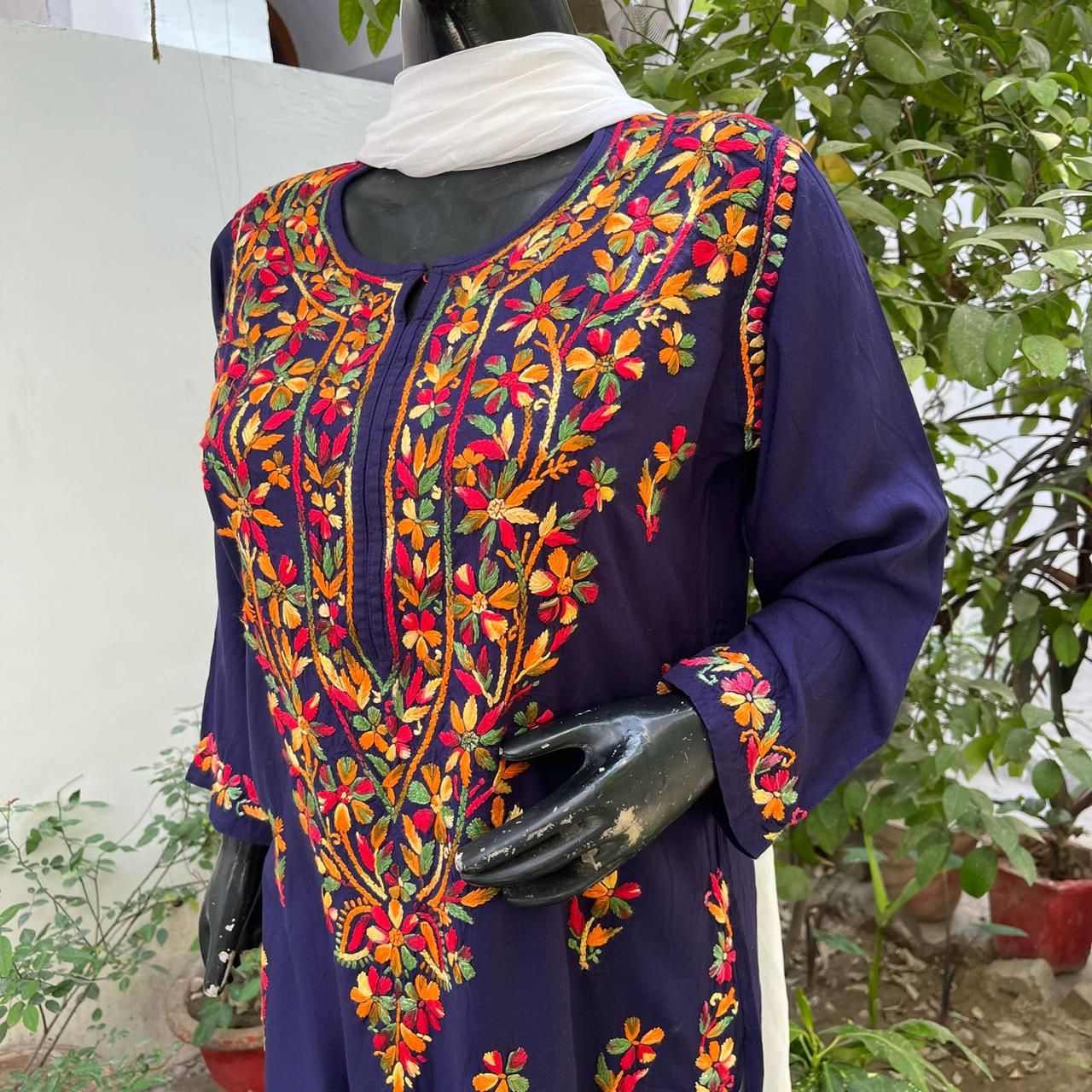 MULTICOLOURED COTTON KURTA