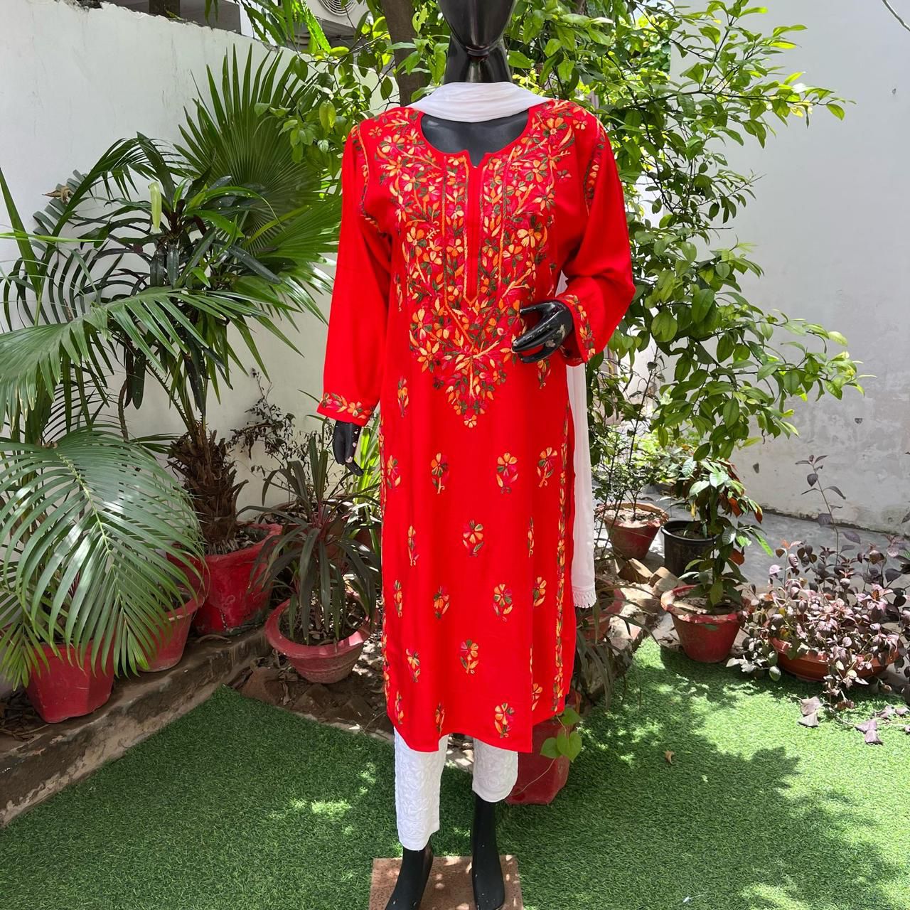 MULTICOLOURED COTTON KURTA