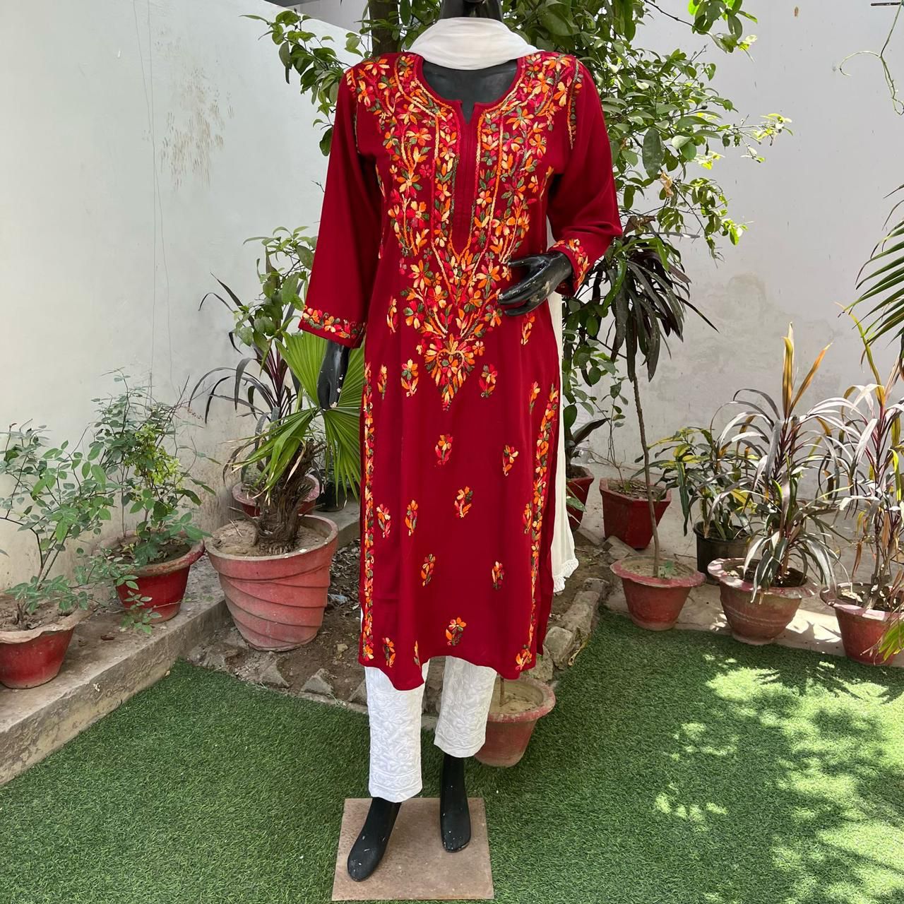 MULTICOLOURED COTTON KURTA