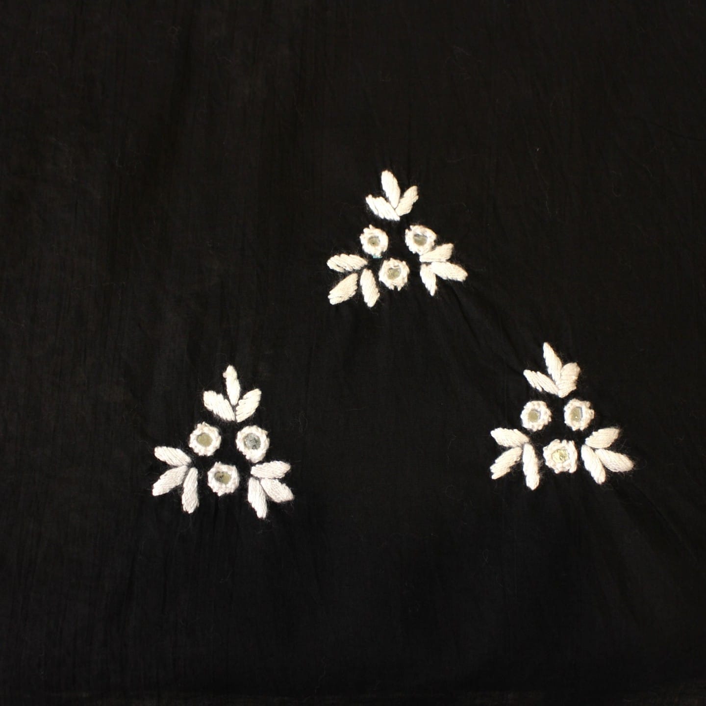 UNSTITCHED 3 PIECE HAND EMBRIODERED AND MIRROR WORK