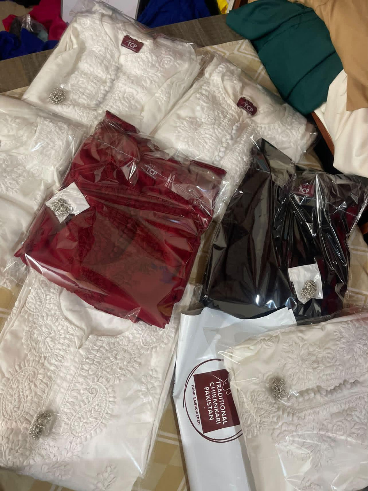 MAROON BEST SELLING  3 PIECE LINEN SET